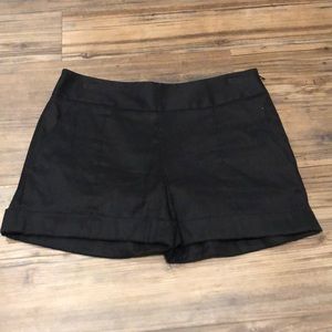 Black Linen Shorts Size 00